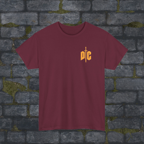 Maroon DungeonCore Sword Logo T-shirt
