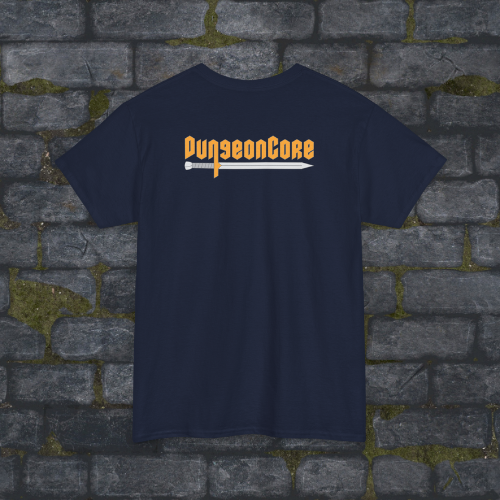Navy DungeonCore Sword Logo T-shirt