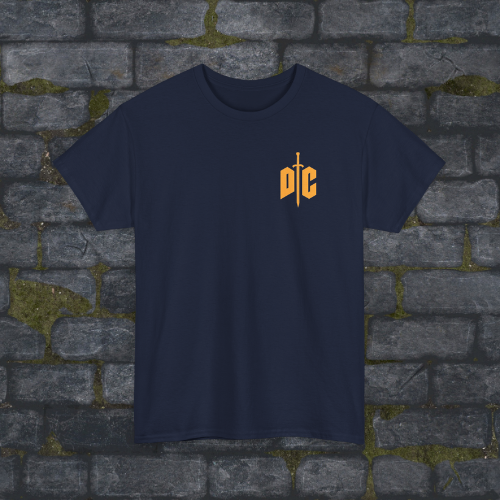 Navy DungeonCore Sword Logo T-shirt